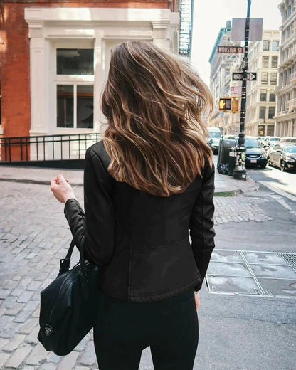 Jaqueta de Couro Feminina - Moda Inverno - Frete Grátis
