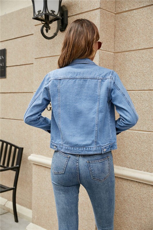 Jaqueta Feminina Jeans - Frete Grátis