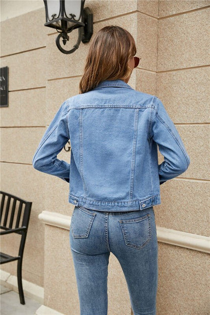 Jaqueta Feminina Jeans - Frete Grátis