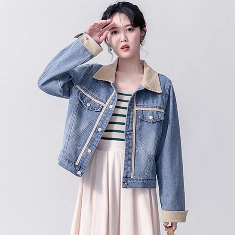 Jaqueta Jeans Feminina Caramela - Frete Grátis