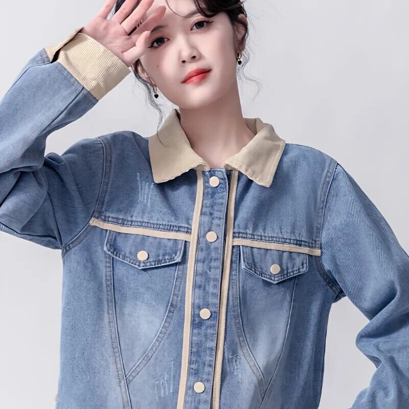 Jaqueta Jeans Feminina Caramela - Frete Grátis
