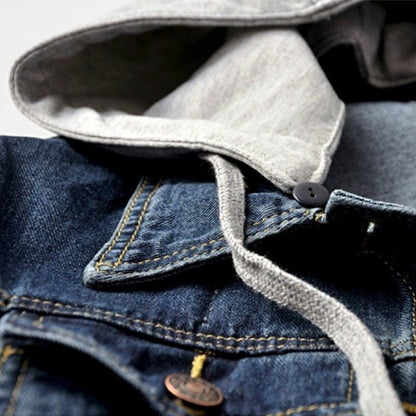 Jaqueta Jeans Feminina com Capuz - Frete Grátis