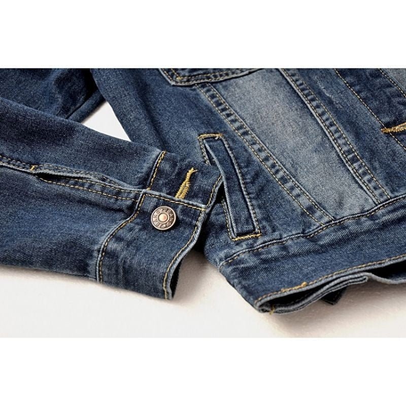 Jaqueta Jeans Feminina com Capuz - Frete Grátis