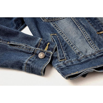 Jaqueta Jeans Feminina com Capuz - Frete Grátis