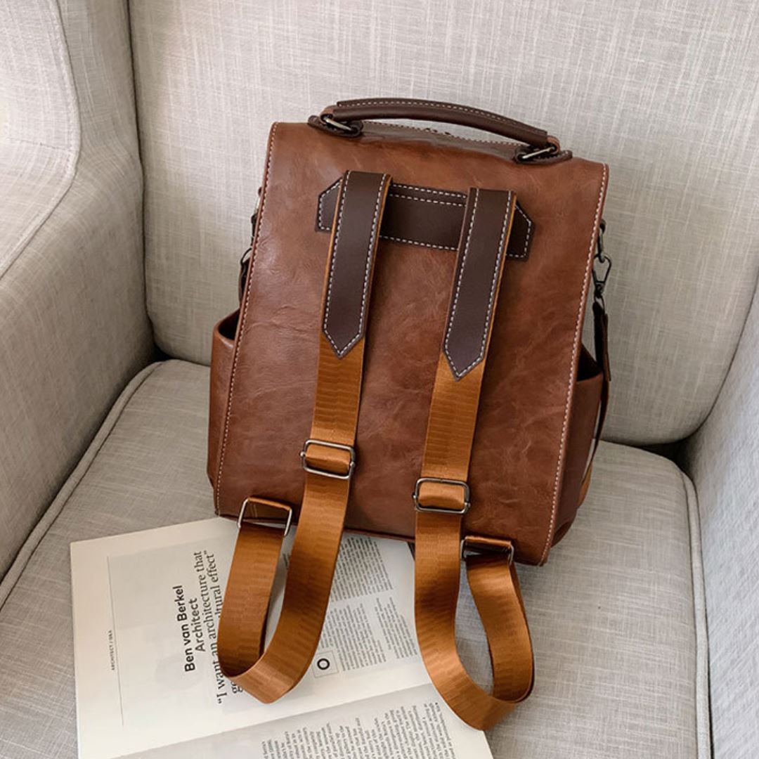 Mochila de Couro Feminina - Frete Grátis