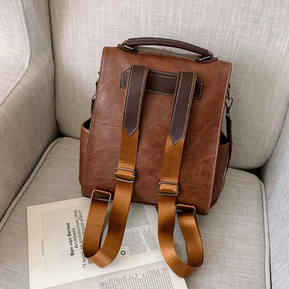 Mochila de Couro Feminina - Frete Grátis