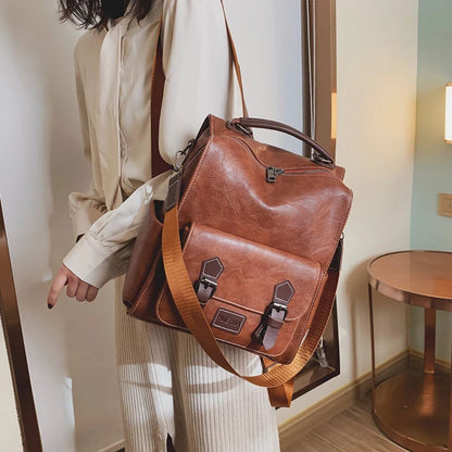 Mochila de Couro Feminina - Frete Grátis
