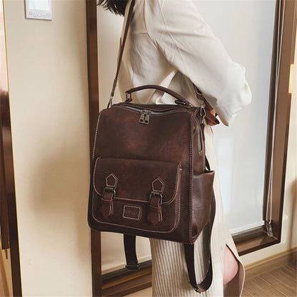 Mochila de Couro Feminina - Frete Grátis