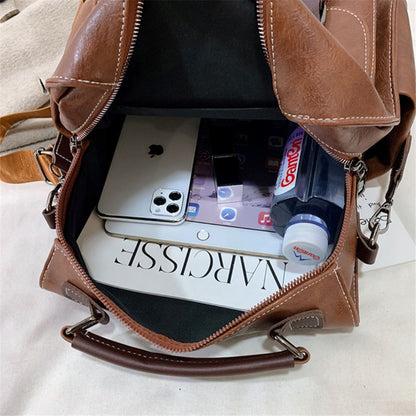Mochila de Couro Feminina - Frete Grátis
