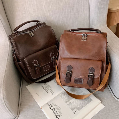 Mochila de Couro Feminina - Frete Grátis