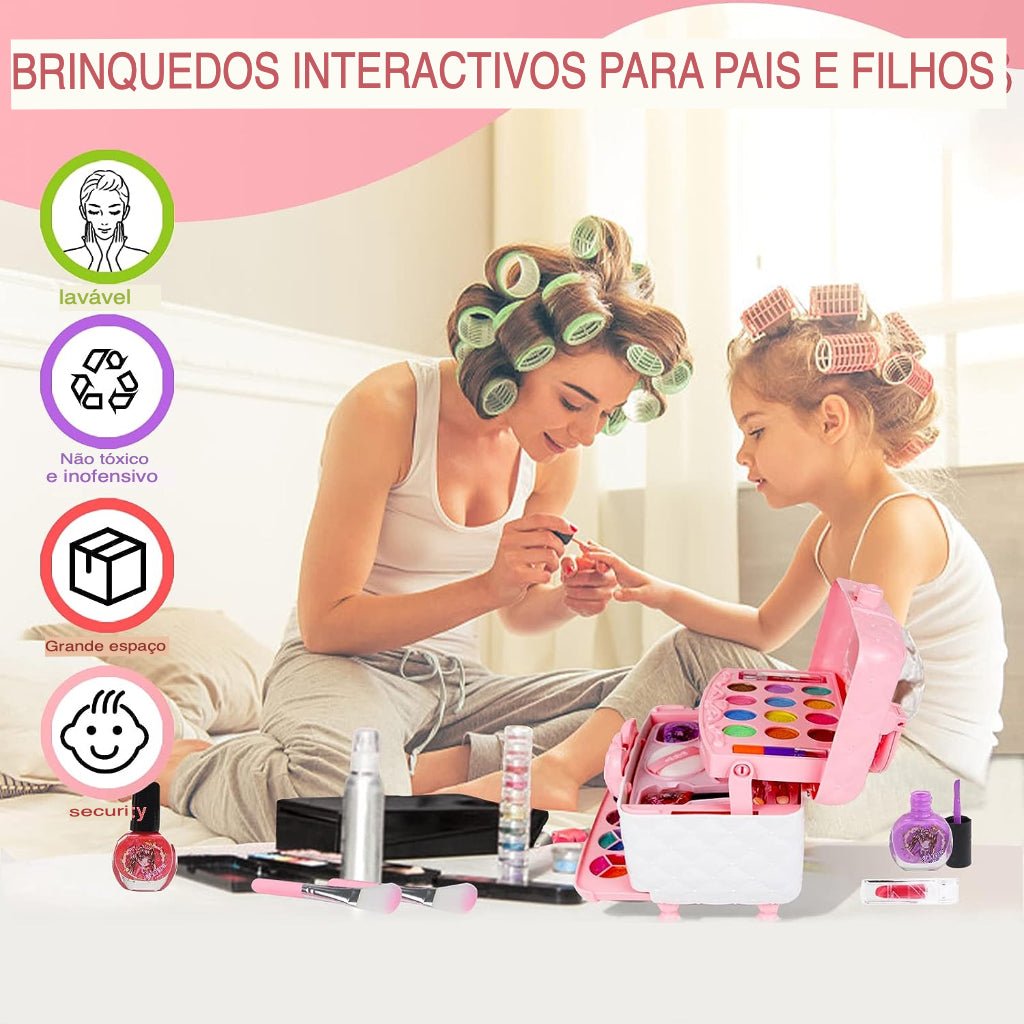 MyLittleMakeUp © - Kit de Maquiagem Infantil Lavável com Água Montessori