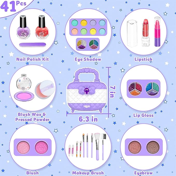 MyLittleMakeUp © - Kit de Maquiagem Infantil Lavável com Água Montessori