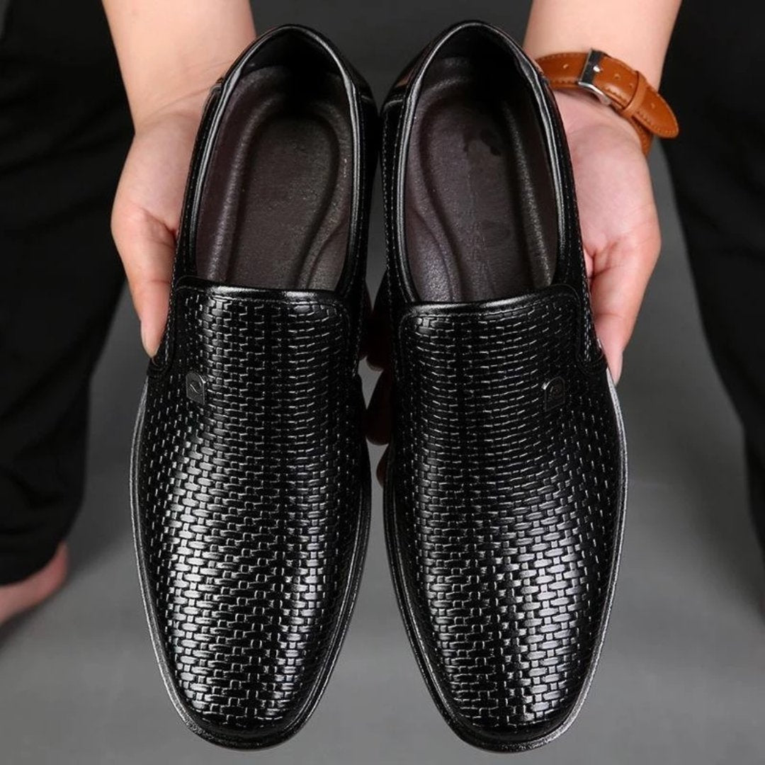 Sapato Masculino de Couro Monograma - Frete Grátis
