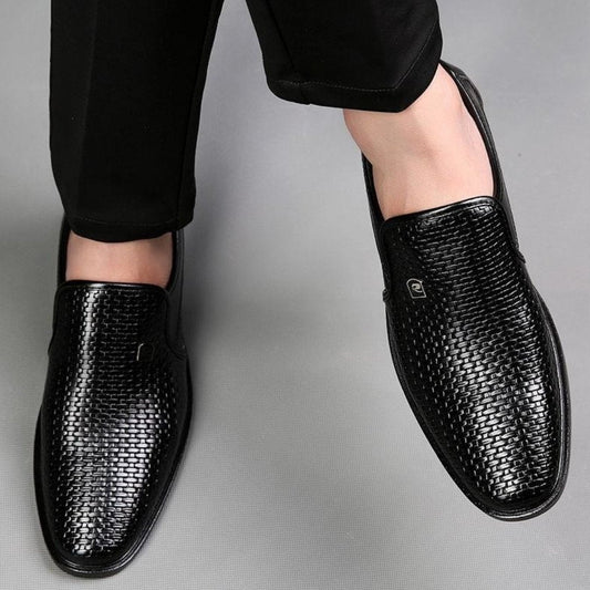 Sapato Masculino de Couro Monograma - Frete Grátis