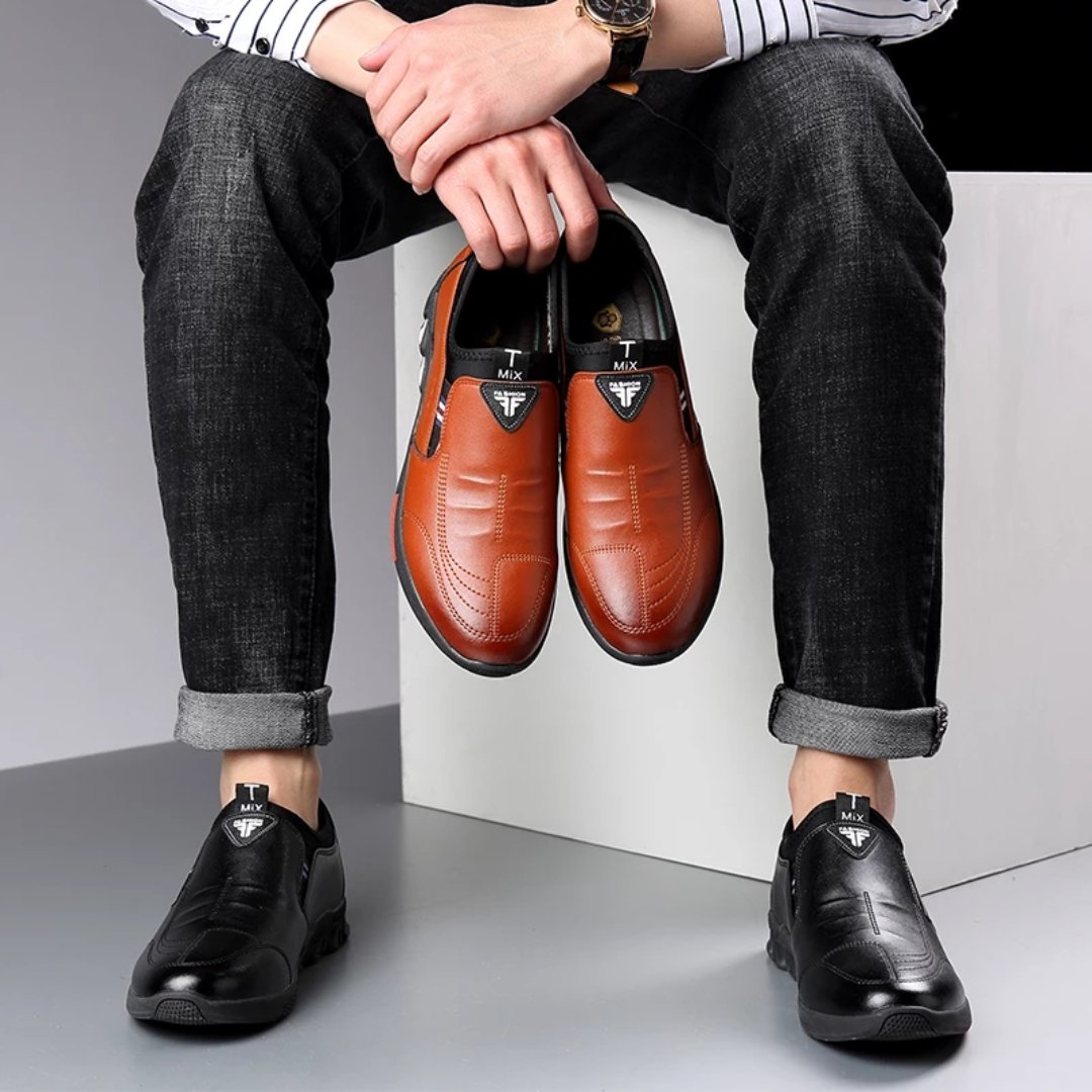 Sapato Masculino Sport de Couro - Frete Grátis
